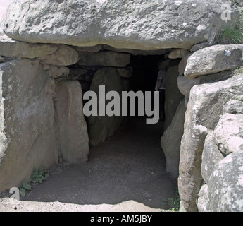 Kammer Grab West Kennet long Barrow Wiltshire England Stockfoto