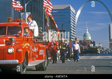 Veterans Day Parade St Louis MO Stockfoto