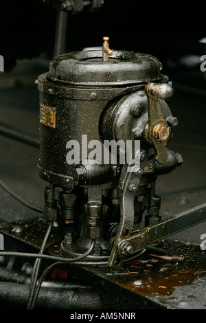 Detail von einem historischen Dampfzug Stockfoto