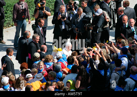 Papstbesuch von Benedikt XVI., Altötting, Bayern, Deutschland Stockfoto