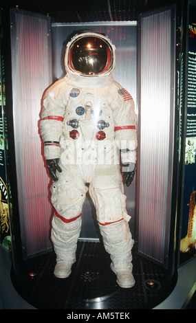 James Lovell Raumanzug, John F Kennedy Space Center, Cape Canaveral, Brevard County, Florida, USA Stockfoto