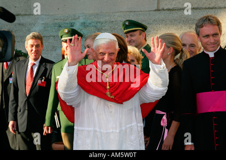 Papstbesuch von Benedikt XVI., Altötting, Bayern, Deutschland Stockfoto