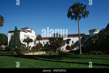 Santa Barbara County Courthouse, Anacapa Street, Santa Barbara, Kalifornien, USA Stockfoto