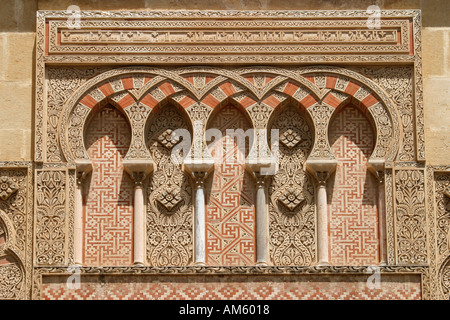 Cordoba Spanien Detail über Tür in der Westwand des La Mezquita die große Moschee Stockfoto