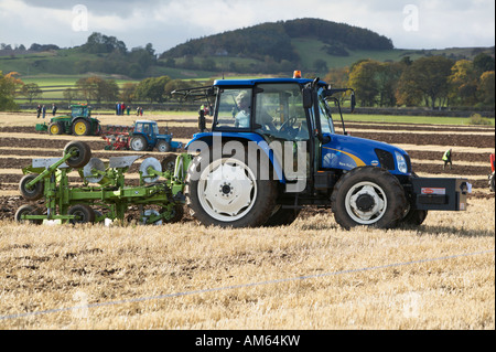 Andrew Mitchell Pflügen. Schottische Pflügen Meisterschaften 2007 abgehaltenen wesentlich Farm, Balmullo, St Andrews, Fife, Schottland, UK Stockfoto