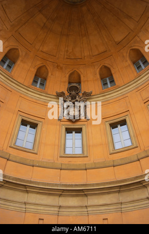 Eine gebogene Wand. Vatikanischen Museen, Rom, Latium, Italien. Stockfoto