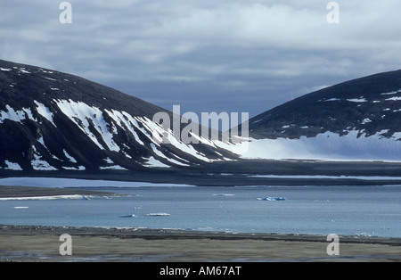 Typische Landschaft, Spitzbergen, Svalbard, Arktis, Norwegen Stockfoto