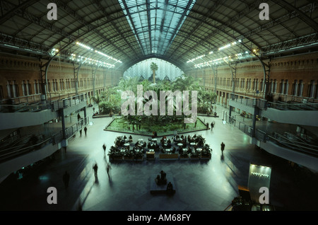 Madrid Spanien Atocha-Bahnhof Stockfoto