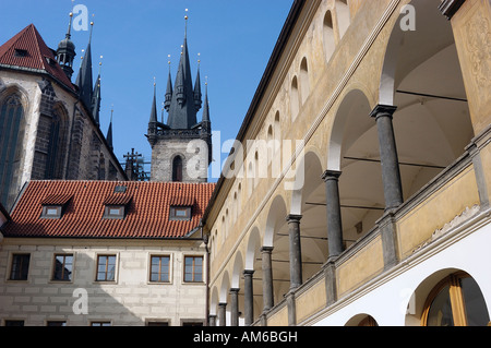 Ungelt Granovsky Palac Stare Mesto alte Stadt Prag Tschechische Republik Stockfoto