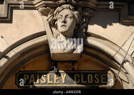 Paisley enge Joseph McIver statue Stockfoto