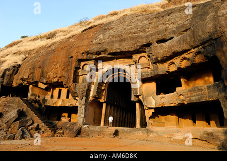 Indien, Karnataka, 2. Jahrhundert v. Chr. Bhaja Höhlen Stockfoto