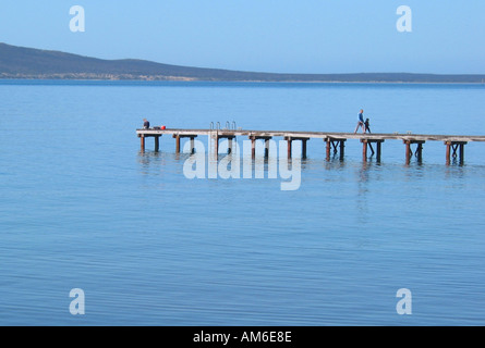 Kirton Punkt Jetty Port Lincoln Südaustralien Stockfoto