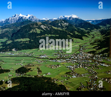 St. Johann in Tirol, Leoganger Steinberge, Tirol, Österreich Stockfoto