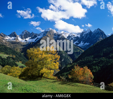 Kaunertal im Herbst, Kaunergrat, Ötztaler Alpen, Tirol, Österreich Stockfoto