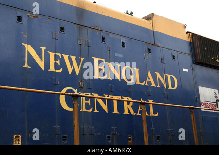 New England Central Railroad Fracht Lok USA Stockfoto