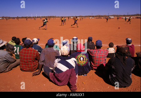 Outback Australien Aborigines Sport Karneval Stockfoto