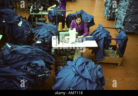 Kleiderfabrikation Nordirland Stockfoto