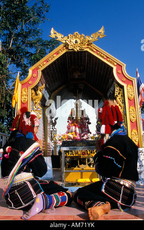 Thailand, Chiang Rai Provinz, Frauen aus ethnischen Gruppe Akha Stockfoto