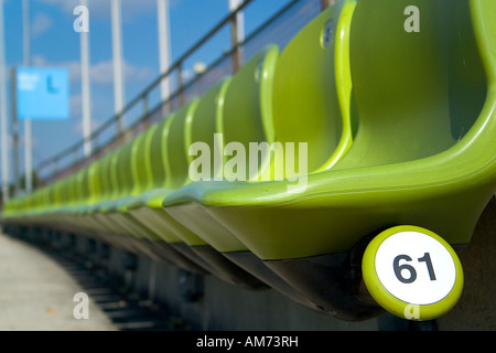 Grüne insbesondere im Olympia Stadion München, Bayern, Deutschland Stockfoto