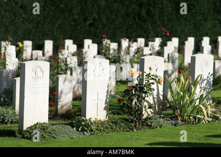 Grabsteine, Soldatenfriedhof, Köln, Nordrhein-Westfalen, Deutschland Stockfoto