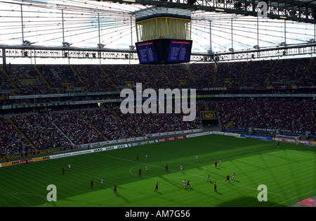 Der Commerzbank-Arena, der Fußballverein 52.000 Kapazität Haus Eintract Frankfurt am Main, Deutschland. Stockfoto