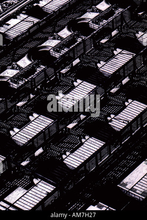 Feuerleitern New York City Stockfoto