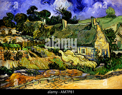 Häuser in Cord Vincent Van Gogh 1853-1890 holländischen Niederlanden Stockfoto