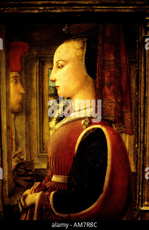 Gemälde tatsächlich Frau von Filippo Lippi 14016 1469 Lorentine Italien Malerei Malerei Kunst Darstellung Bild Darstellung Stockfoto