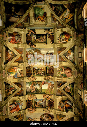 Italien Italienisch das letzte Urteil Sixtinische Kapelle Cappella Sistina Michelangelo Stockfoto