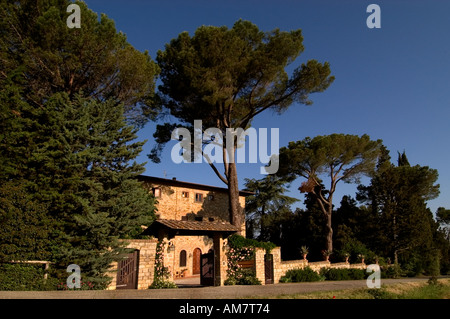 Toskana Italien Fattoria Valle Land Sitz Immobilien Herrenhaus villa Stockfoto