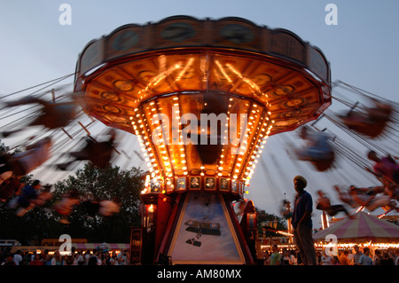 Ein Messegelände fahren auf Carters Steamfair Stockfoto