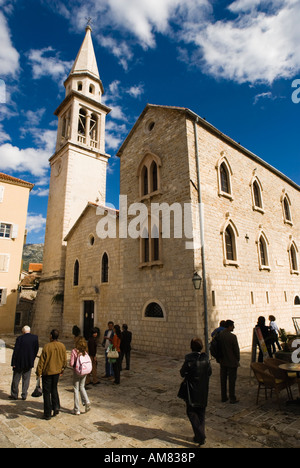 Kirche in der Altstadt von Budva, Montenegro Stockfoto