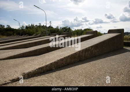 Tank-waschen-Stelle, einmalige NS-Ordensburg Vogelsang, North Rhine-Westphalia, Deutschland Stockfoto