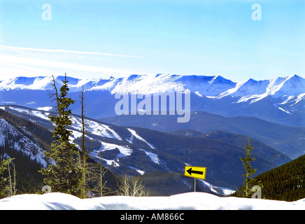 Keystone Ski Resort und zehn-Meilen-Strecke in Colorado Stockfoto