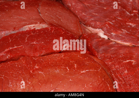 Leckeres Essen Hintergrund mit saftigen steaks Stockfoto