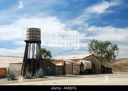 Landschaft in einer amerikanischen Westernstil-Altstadt Stockfoto