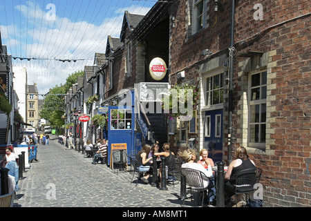 Ashton Lane Byres Road in Glasgow Stockfoto