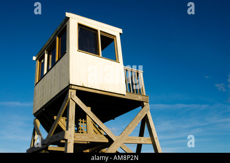 Rettungsschwimmer stehen Nauset Strand Cape Cod National Seashore Cape Cod MA Stockfoto