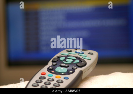 Fernbedienung für UK Sky plus Satelliten-TV-system Stockfoto