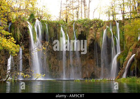 Wasserfälle im Nationalpark Plitvicka jezera Stockfoto