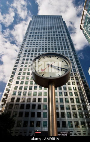 Canary Wharf Tower One Canada Square Canary Wharf London entworfen von César Pelli Associates Stockfoto