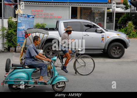 verschiedene Transportmittel in Chiang Ma, thailand Stockfoto