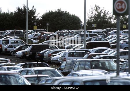 Parken am Flughafen Birmingham, West Midlands, England, UK Stockfoto