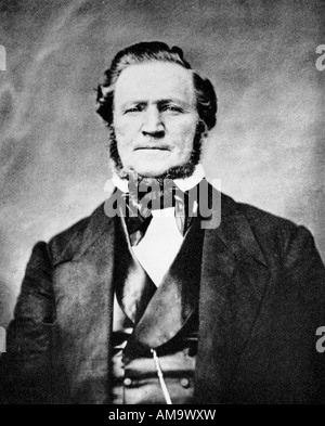 Brigham Young 1801 1877 Präsident der Mormonen seit 30 Jahren und der erste Gouverneur der amerikanische Bundesstaat Utah Stockfoto