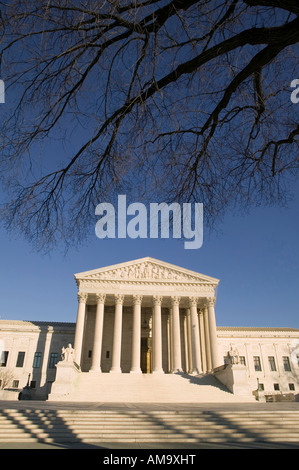 US Supreme Court Gebäude in Washington DC USA 20. Januar 2007 Stockfoto