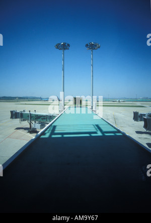 Blick vom Terminal Tor 36 am Incheon International Airport in Seoul Südkorea Stockfoto