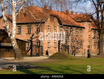 NS-Konzentrationslager in Auschwitz, Polen Stockfoto