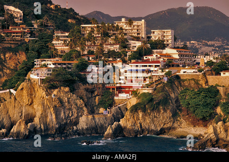 La Quebrada Hotels aus Sinfonia del Mar Sicht, Acapulco, Mexiko Stockfoto