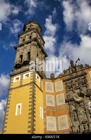 Kirche von San Francisco im mexikanischen Puebla Stockfoto