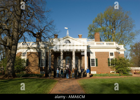 Haus Thomas Jeffersons Monticello in Virginia. Stockfoto